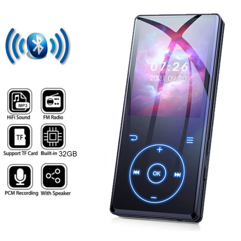 AKN88 - A9 32GB - MP3 MP4 Player with Touch Button and Bluetooth 5.0
