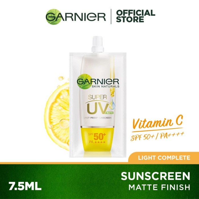 ( Sachet) Garnier Matte Finish Super UV Sunscreen 7ml