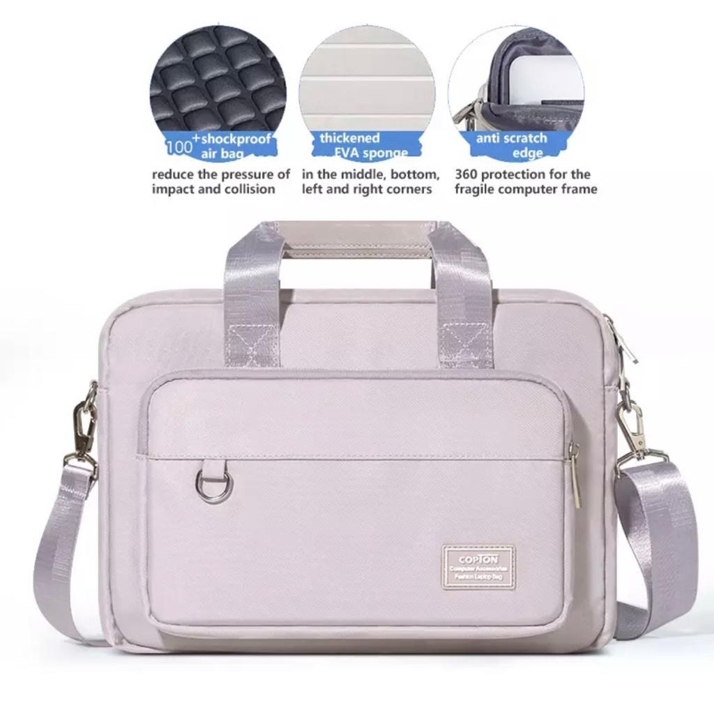 Tas Laptop Macbook Selempang Copton Eva Sponge 13 14 15 inch