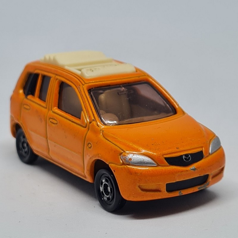 tomica 86 mazda demio rare color orange first edition 2004 loose
