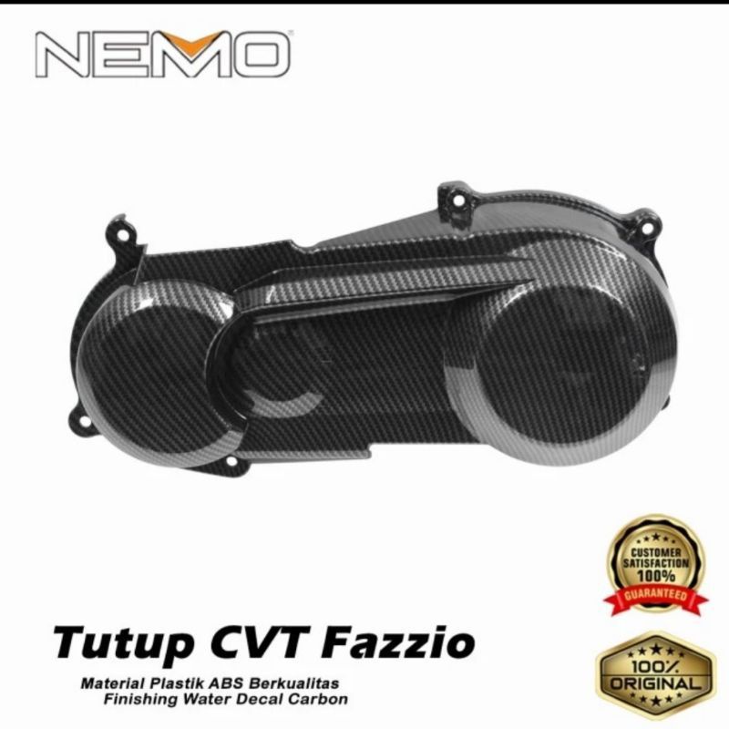 Cover tutup Cvt Yamaha Fazio Carbon Nemo