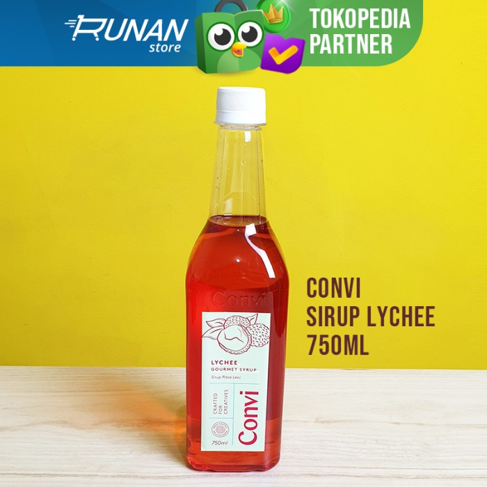 

SIRUP LECI 750 ML - CONVI LYCHEE GOURMET SYRUP PREMIUM SIRUP RASA LECI