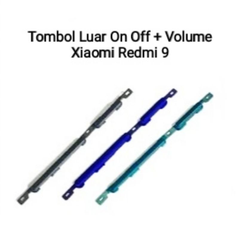 Tombol Luar Xiaomi Redmi 9 On/Off + Volume