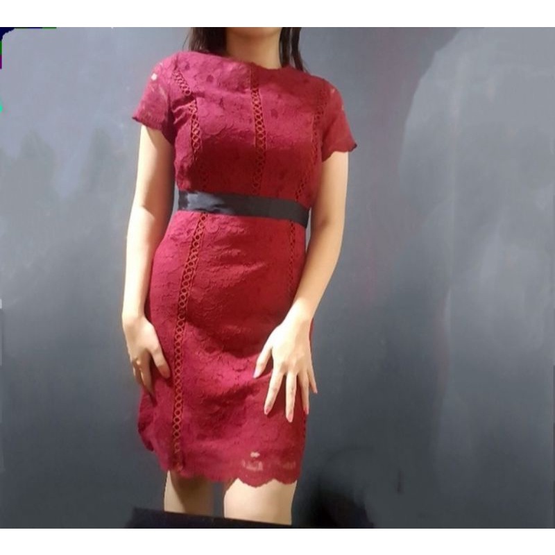 SALE DRESS BLF MAROON
