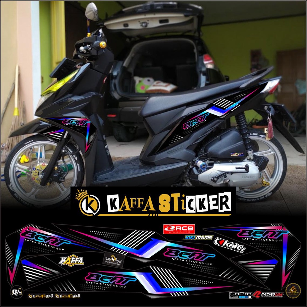 MOTIF SIMPLE/STIKER STRIPING BEAT FI NEW / STREET LAMA / STIKER BEAT STREET / STICKER BEAT NEW SIMPL