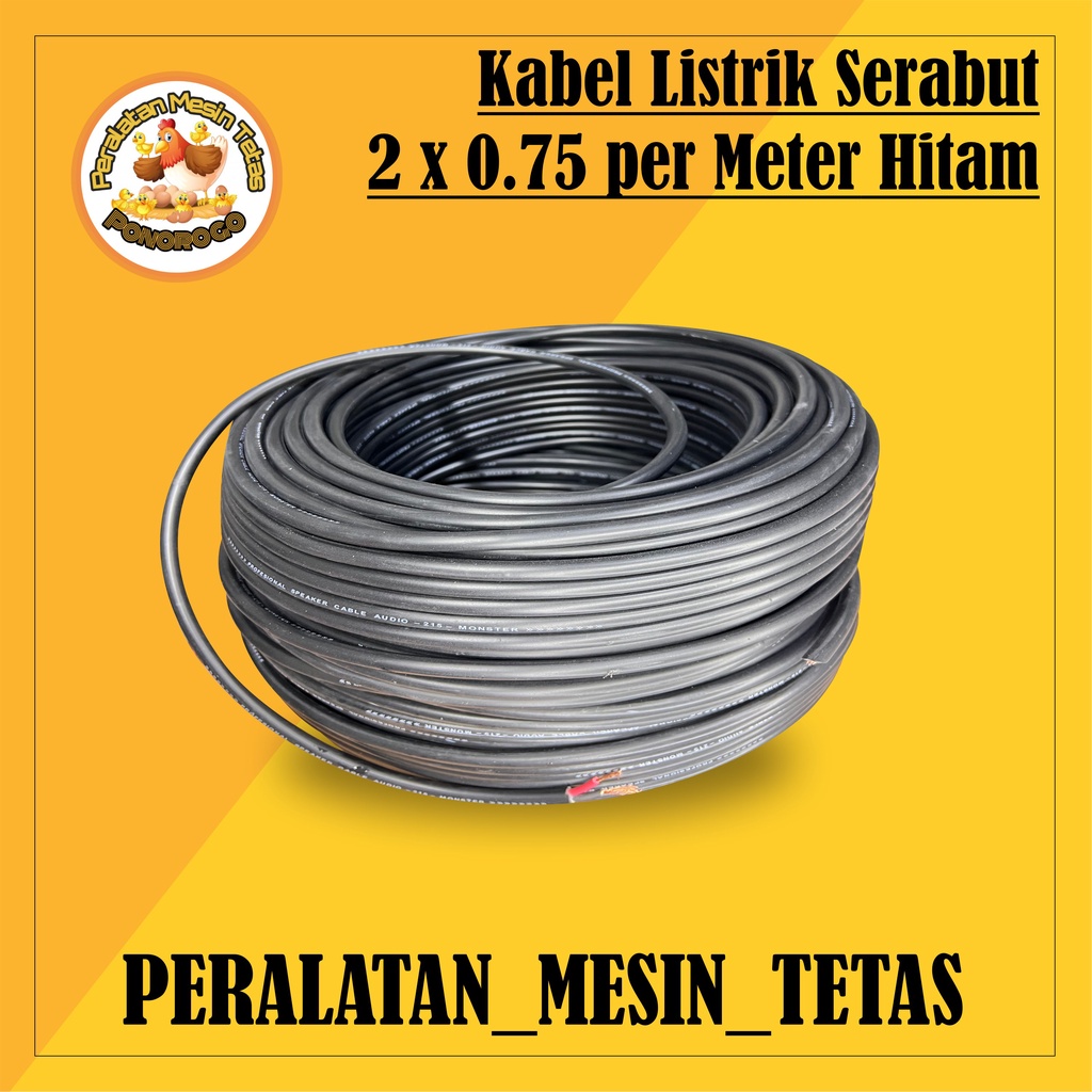 Kabel Listrik Serabut 2x0.75 Serabut Berkwalitas