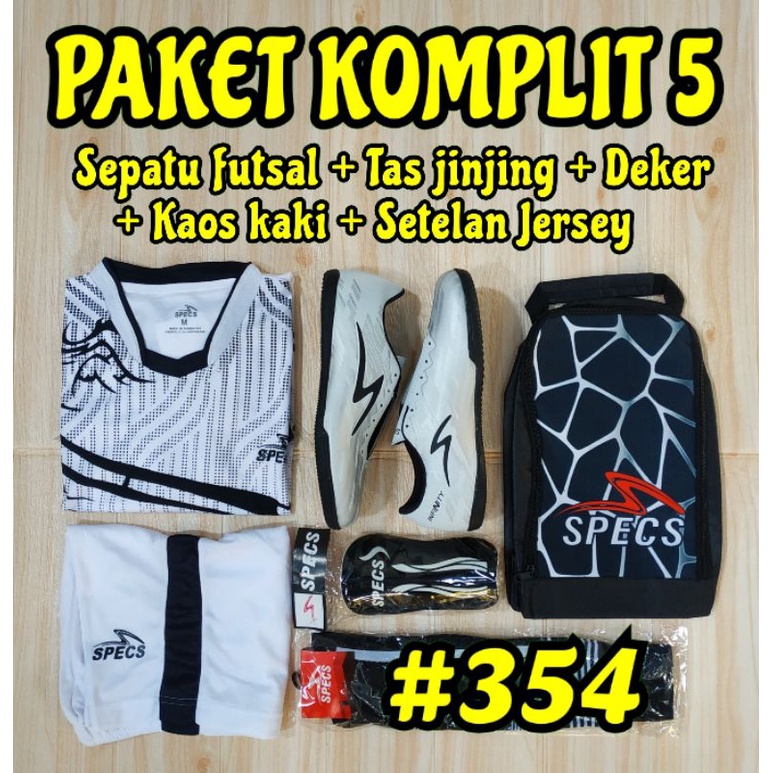 SEPATU FUTSAL MURAH, SEPATU FUTSAL PAKET KOMPLIT 5. PAKET LENGKAP SEPATU FUTSAL 354