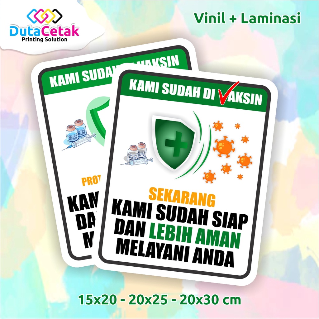 

Cetak Stiker Safety Kami Sudah di V@K51N Murah