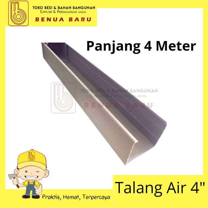 Reflektor Talang Air Kotak Pvc 4 Inch Abu Abu / Talang Air Pvc 4 Inch Abu Abu