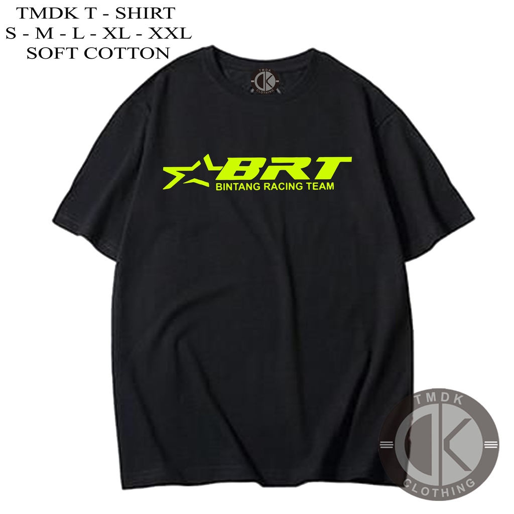 TMDK Baju Kaos Pria Distro BRT Bintang Racing Team Kaos Racing Other Kaos Baju BRT Racing Atasan Pri