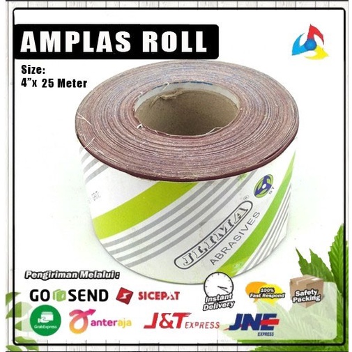 Amplas Amplas Roll / Amplas Kain Gulungan / Abrasive Roll 4" X 25M