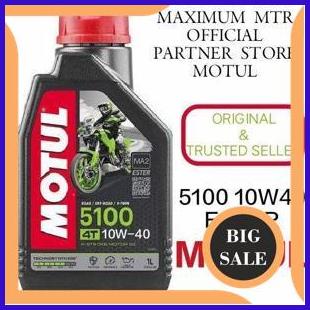 sparepart OLI MESIN MOTUL 5100 ESTER 4T 1L 10W-40 Technosynthese 100 Orisinil 2674N23