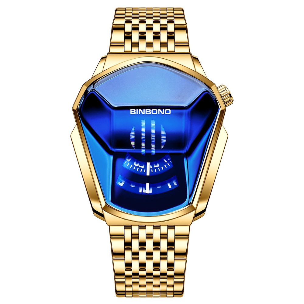 JAM TANGAN PRIA ASLI PREMIUM MURAH ORIGINAL BINBOND RANTAI GOLD COWOK EMAS DANIEL STAINLESS JAM079G1