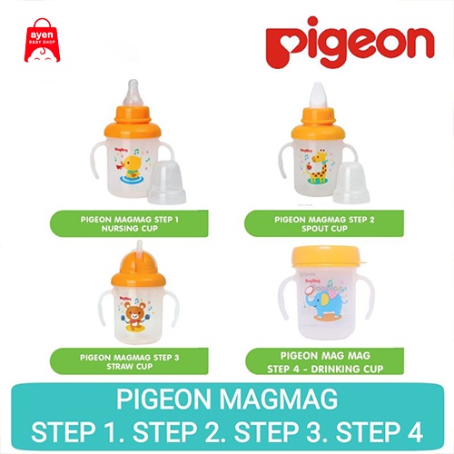 PIGEON MagMag Step 1 2 3 4 | Botol Minum Bayi