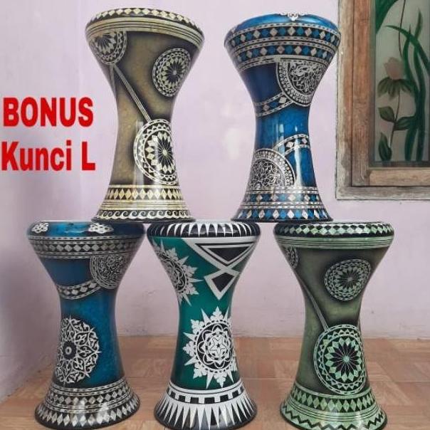Darbuka 8 Inchi Motiv Bagus / Calti / Rebana / Bass / Alat Music