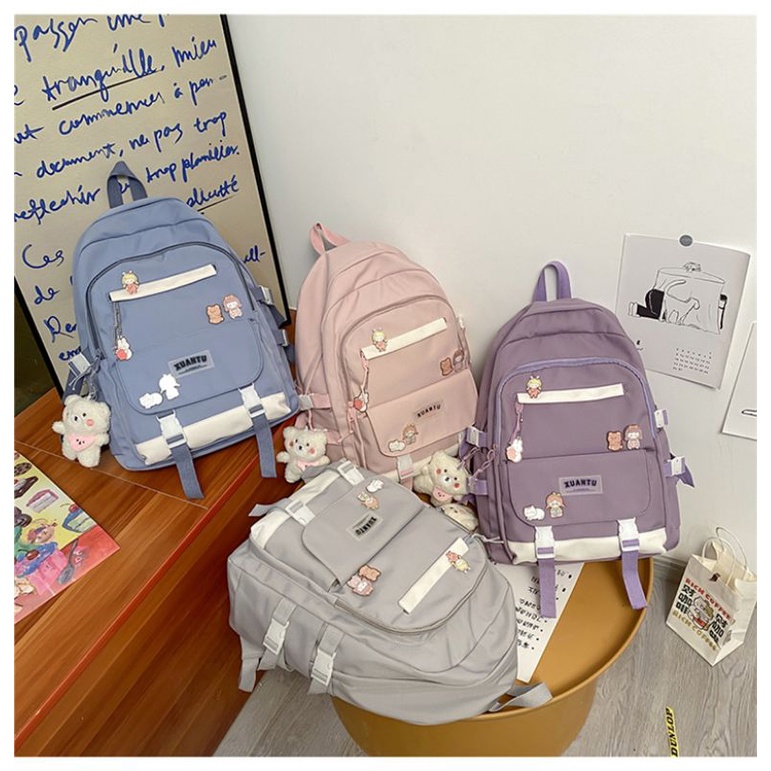 Tas Wanita Terbaru Tas punggung Backpack Perempuan COD Tas Sekolah SD SMP SMA dan SMK