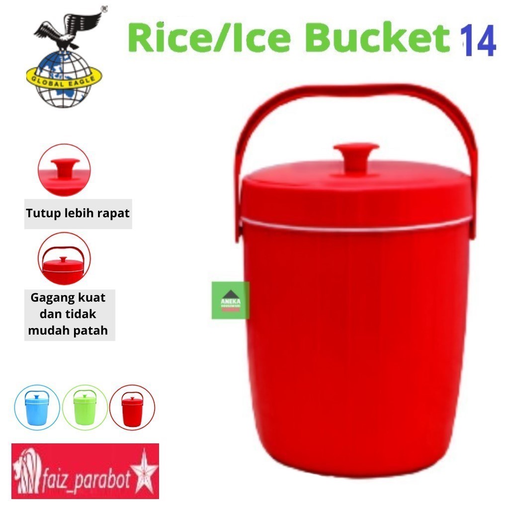 Global Eagle Rice Ice Bucket Termos Nasi/Es 14 RIBR14