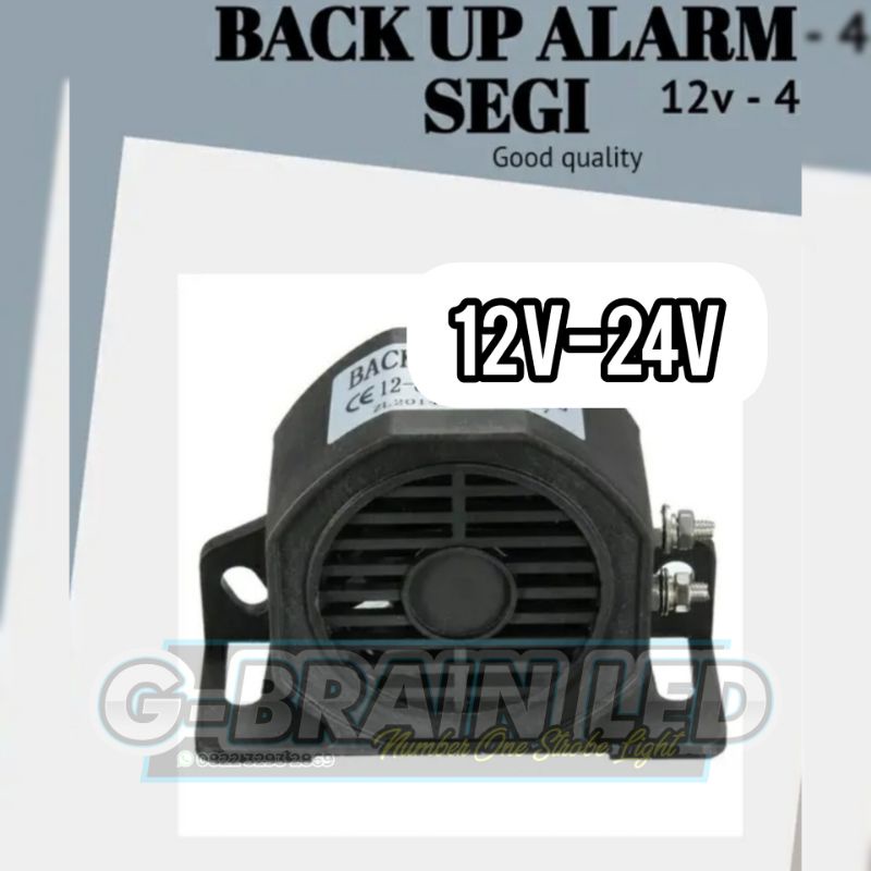 Klakson alarm/atret mundur 12v/24v back up alarm