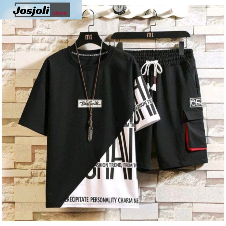 JOSJOLI_STORE/Stelan Pitate dan Reck/Satu Stel Atasan dan Bawahan Pria Dewasa/Fit M To XL