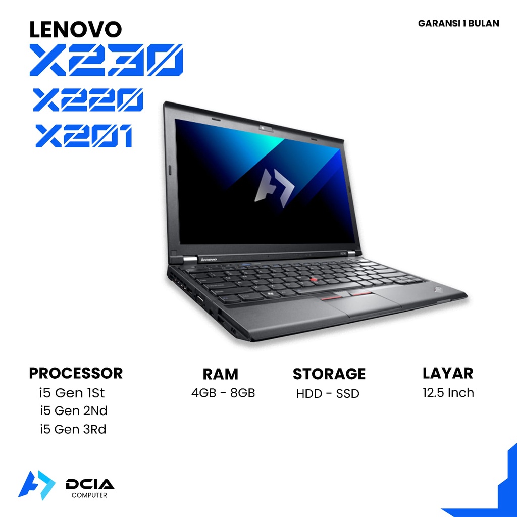 LAPTOP LENOVO X230 CORE I5 3320M RAM 4GB HDD 320GB