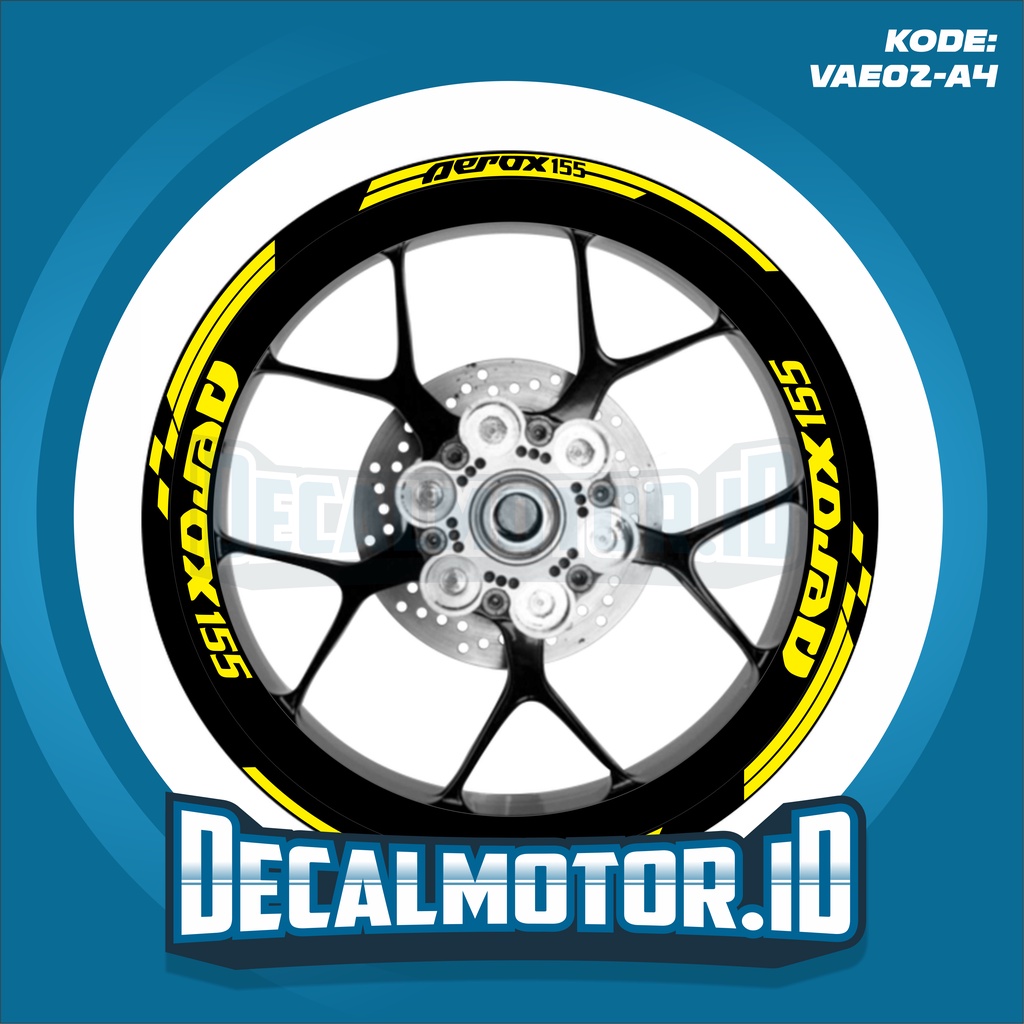 STICKER LIS VELG YAMAHA AEROX 155 - CUTTING STICKER AEROX REFLEKTIF - VAE