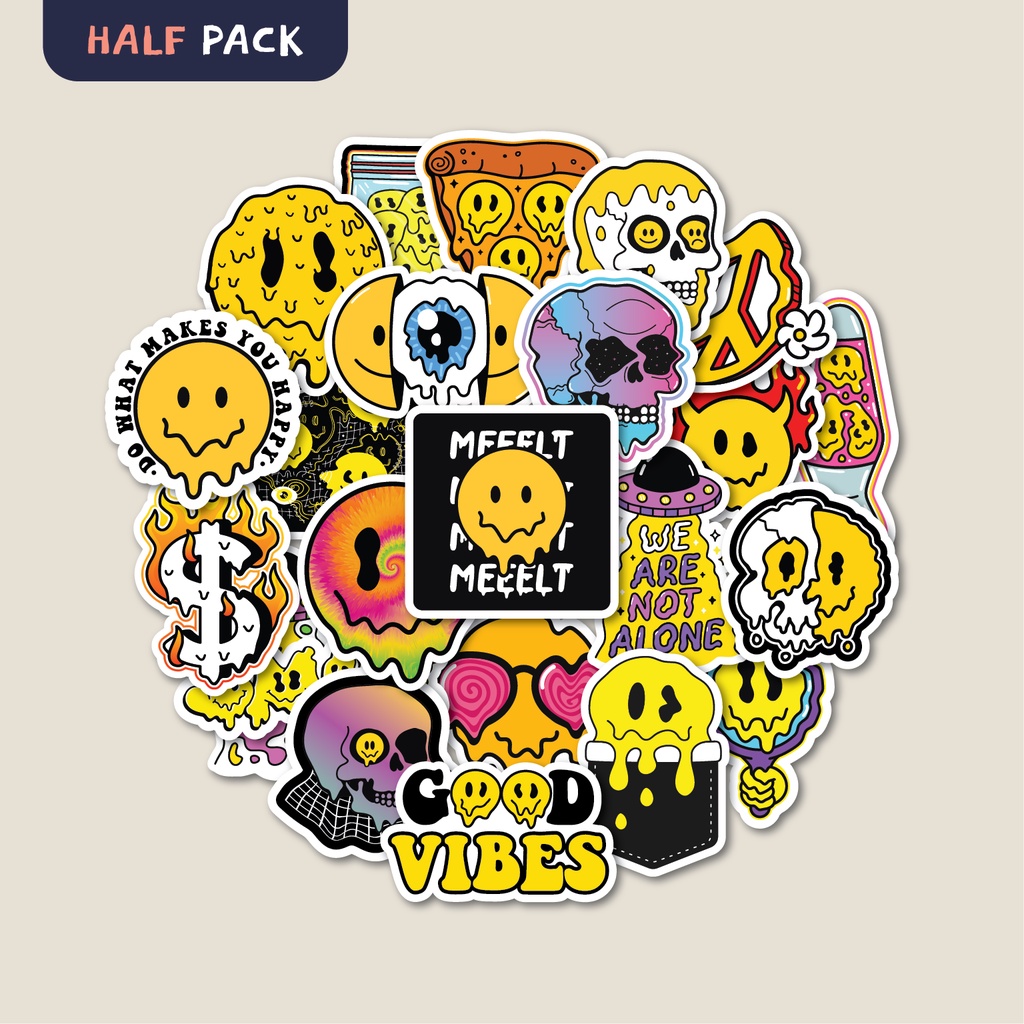 STICKER PACK DRIPPY EMOJI | STICKER TUMBLER | STIKER LAPTOP KOPER HELM