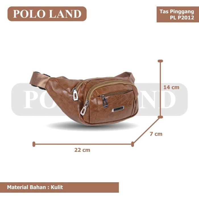 [KLIKTAS] Tas kulit pinggang Pria impor - PL P2012 - waist bag Leather