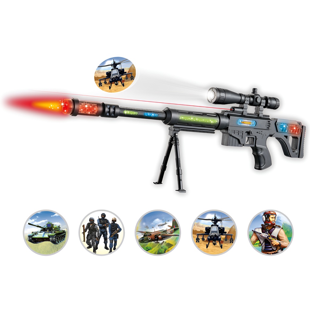 Sniper Series | Mainan Anak Laki Laki Tembak Tembakan | Pistol Mainan Anak Bunyi Dan Nyala | Mainan Terbaru 2021