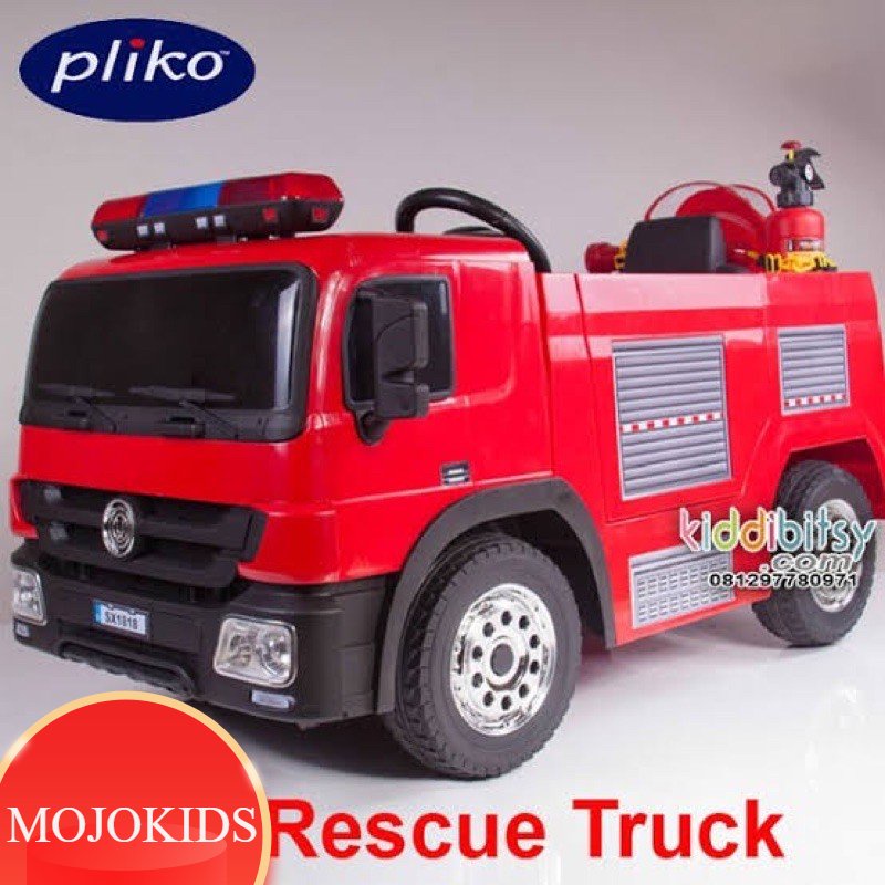 MOJOKIDS - MAINAN ANAK MOBIL AKI PLIKO DAMKAR PEMADAM KEBAKARAN