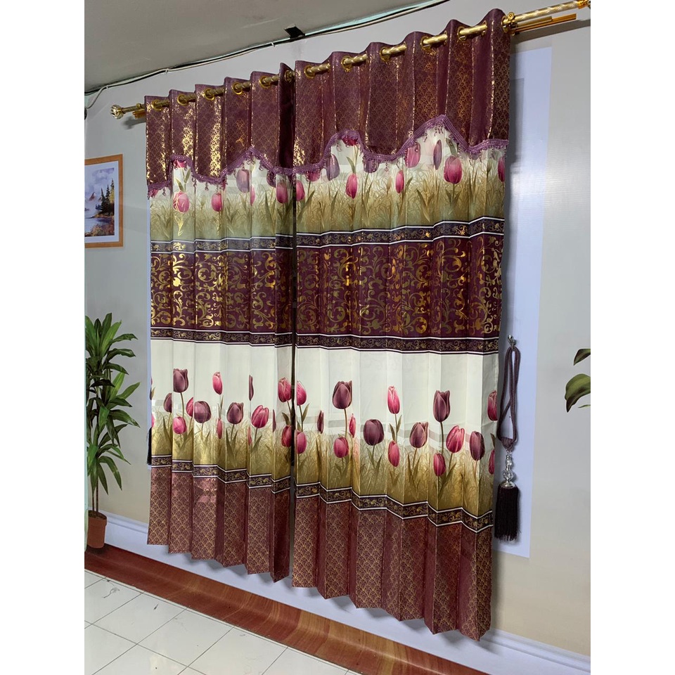 PROMO SPESIAL - TIRAI GORDEN CANTIK KOMBINASI RENDA PONI ELEGAN MOTIF TERBARU TULIPA