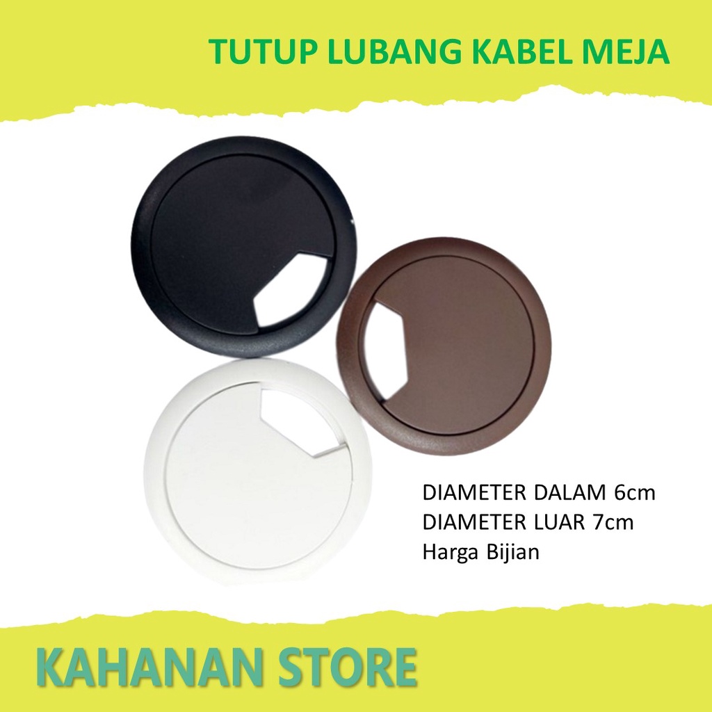 Tutup Lubang Kabel - Tutup Lubang Meja - Gromet Meja Tv