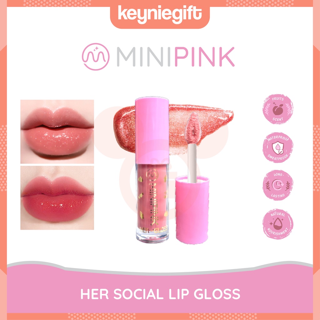 Dragon Ranee HER Lipstick Lip Gloss Lip Glaze Glitter Bibir Young Girl Dragonranee Minipink Cyndina SVMY Lameilal DR004 TE008 MP012