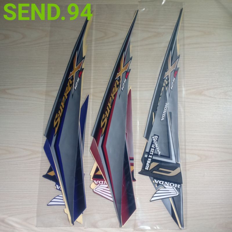 striping sticker Honda Supra X 125 fi 2009