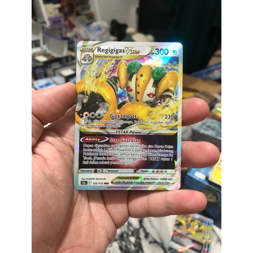 Kartu Pokemon TCG Regigigas VStar RRR s12a VStar Semesta Original Indonesia Arceus Palkia Dialga Gir