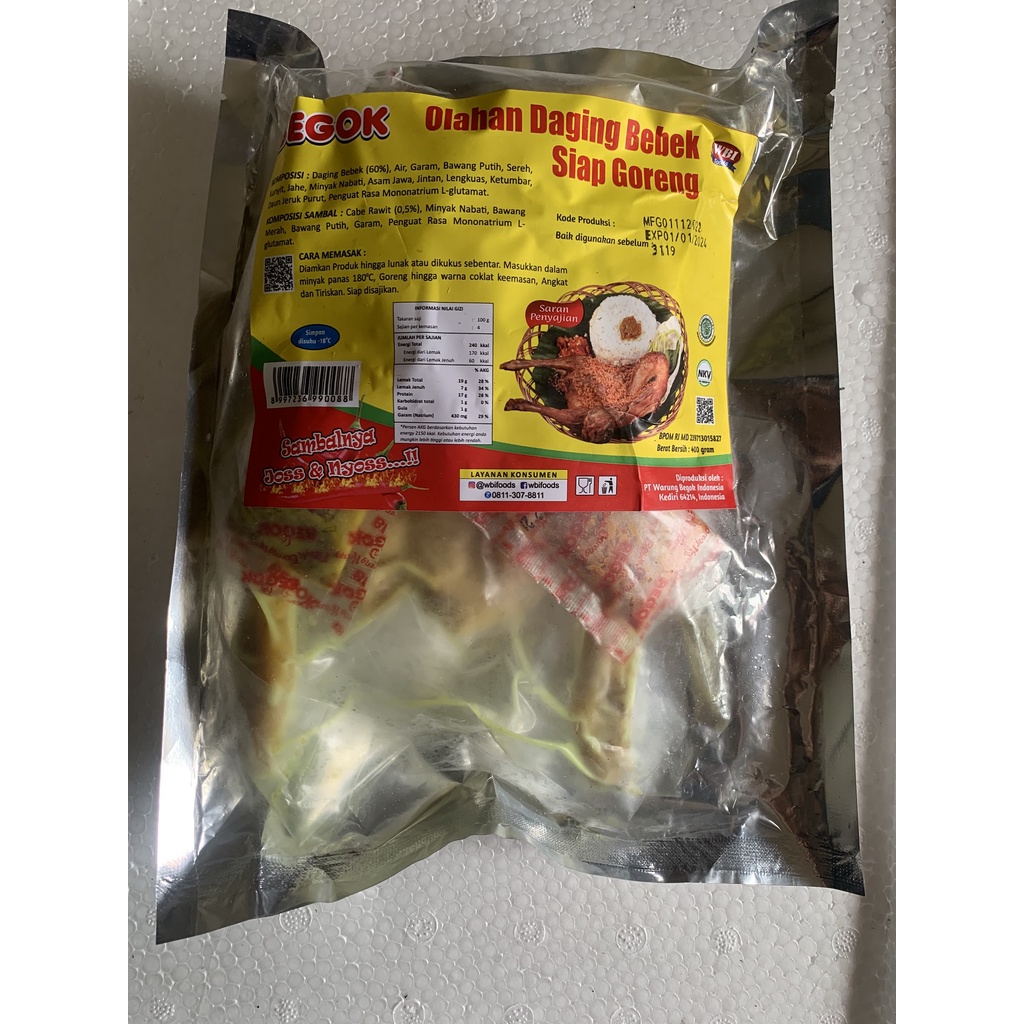 

Bebek siap masak - BEGOK