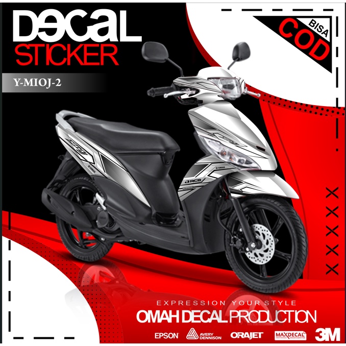 DECAL MIO J FULL BODY DEKAL STIKER MIO J YAMAHA STIKER KUALITAS TERBAIK TAHAN LAMA STIKER KEKINIAN K