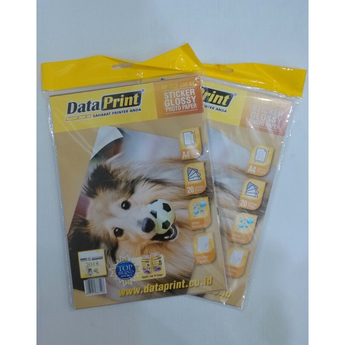 

favorit] Kertas Foto Data Print Sticker - Stiker Glossy Photo Paper 135 gsm A4