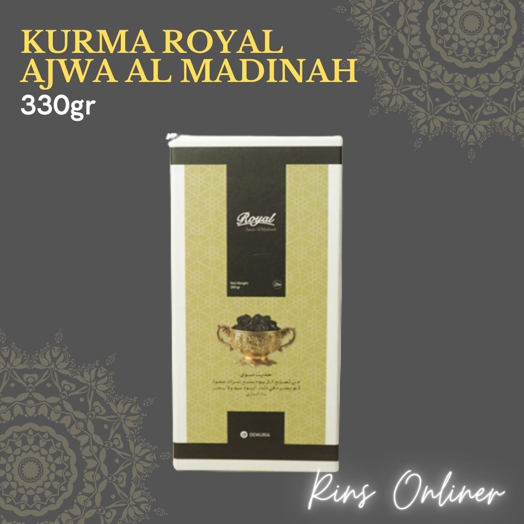 

Kurma Ajwa Royal Al-Madinah 330 gram Korma Nabi