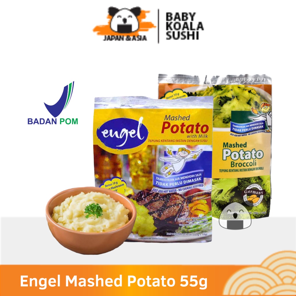 ENGEL Mashed Potato Milk Brocoli 55 g | Tepung Kentang Instan