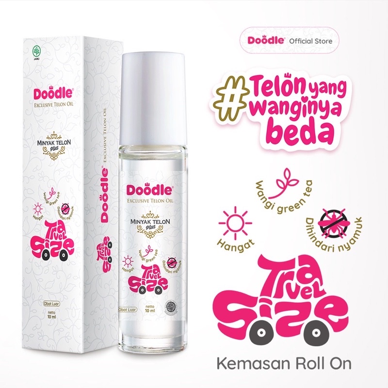 Minyak Telon Doodle Aroma Therapi Travel Size Roll On