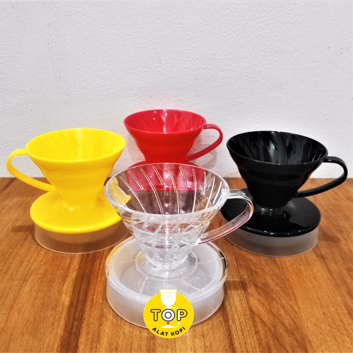 

Terlaris ✨ -Coffee dripper kopi drip V60 Muranee 1-2cup murah meriah cakep - Hitam- 2.1.23