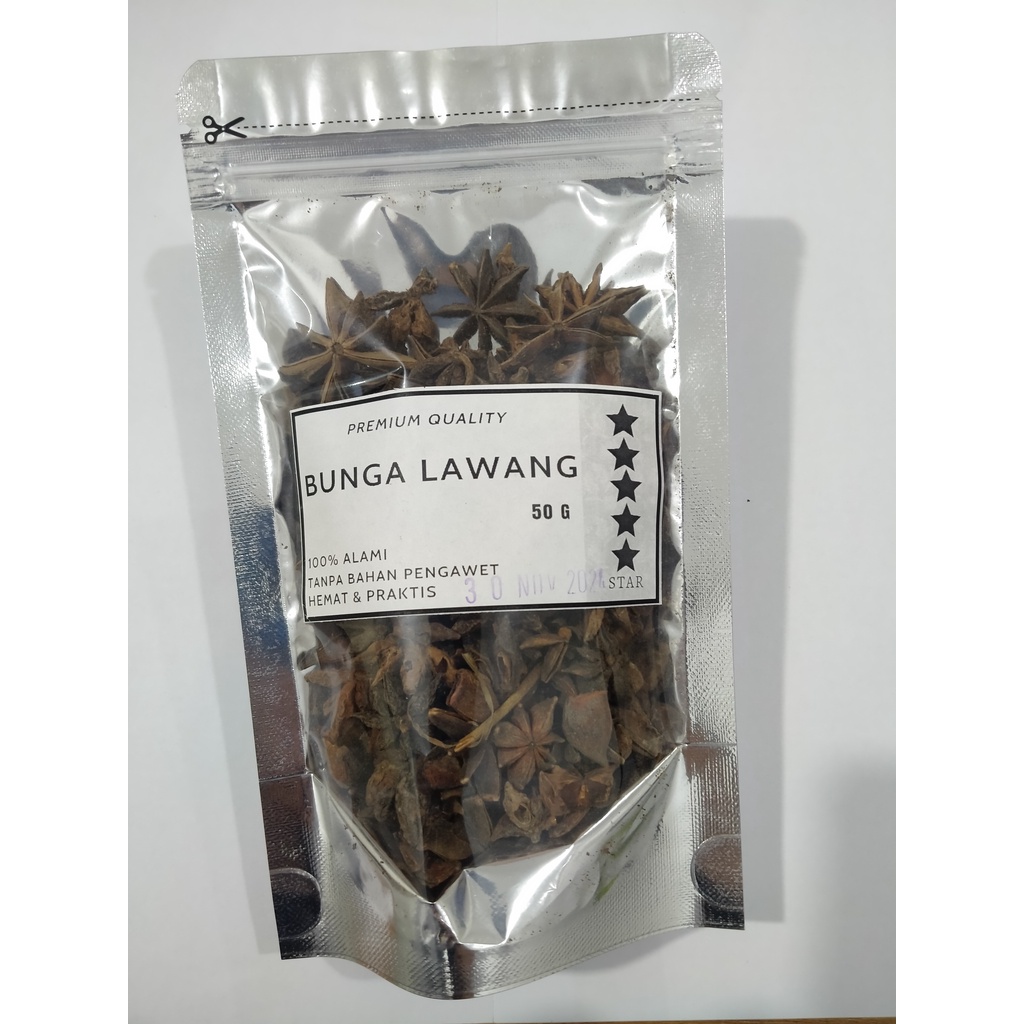 Bunga Lawang 50 gr / Pekak / Star Anise / Bumbu dapur / Rempah