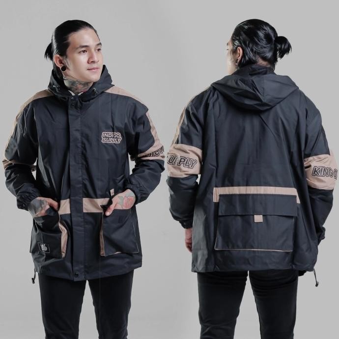 jaket pria baru Jaket Parasut Parka Pria Outdoor Original / Jaket Pria - No5, L(D2V1) Jaket Pria Bas