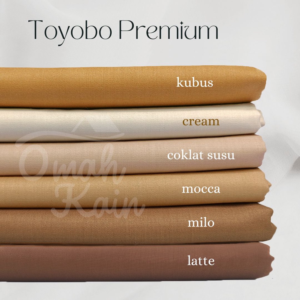 KAIN KATUN TOYOBO PREMIUM (Grade A, Adem, Halus dan Lembut)