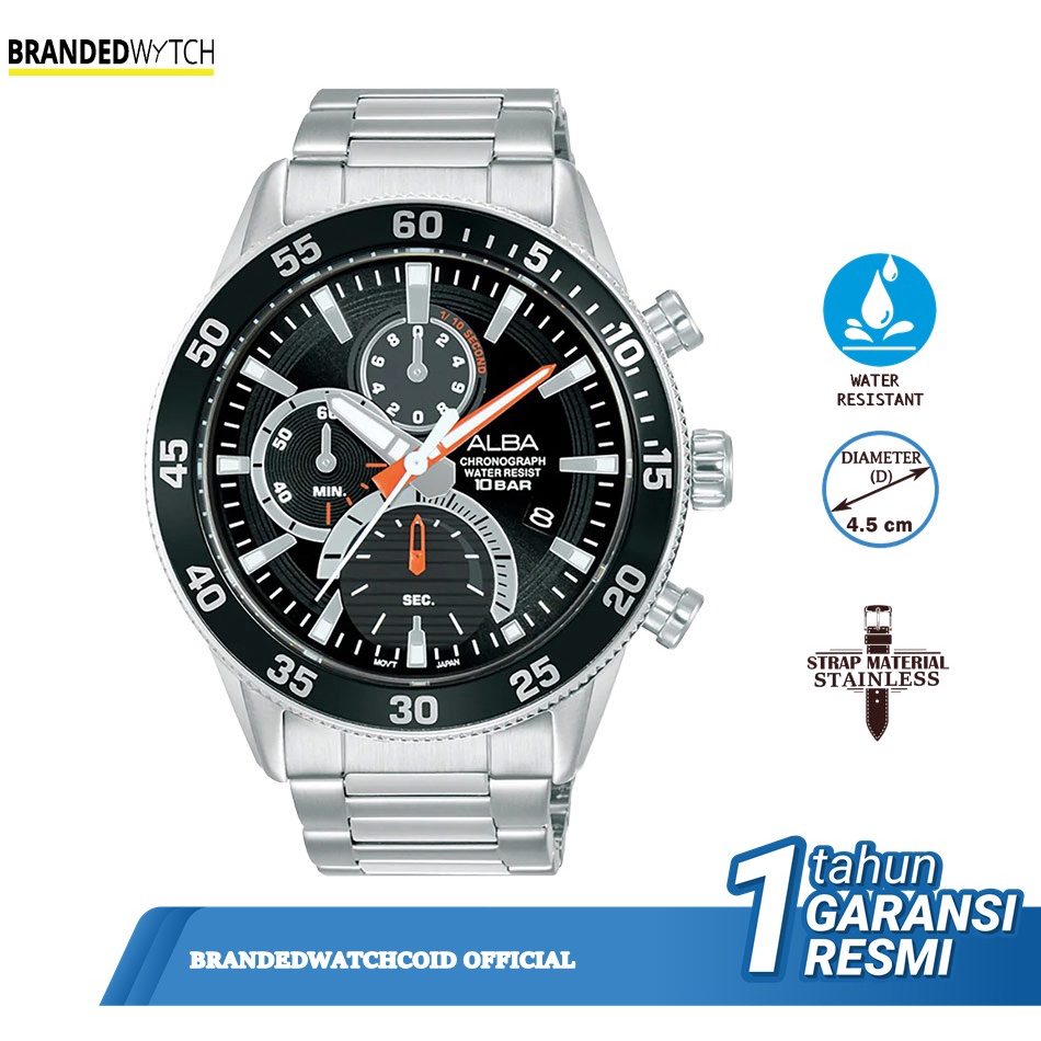Jam Tangan Alba Pria AM3895X1 Original Alba AM3895 Diameter 4,5 cm