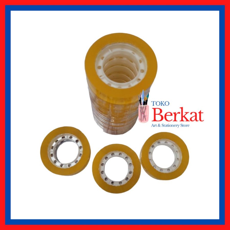 

Isolasi Selotip Stationery Tape SEVEN STAR 1/2 Inch (12mm x 25 Yard)