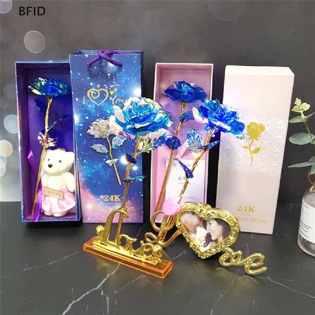 [BFID] Valene's Day Creative Aluminium Foil Rose Gold Lasg Eternal Love Wedding [ID]