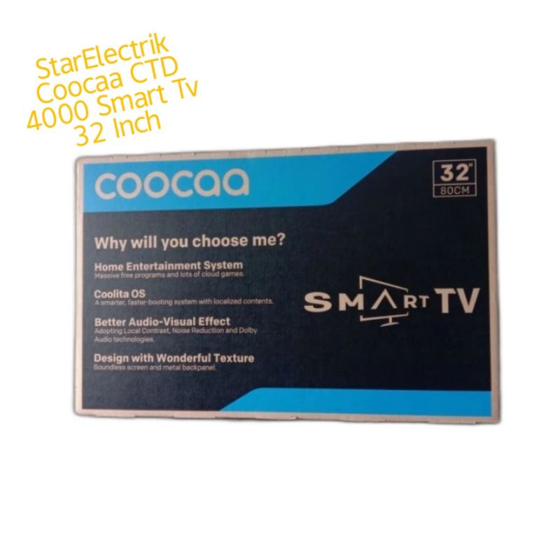 Tv LED CooCaa Smart CTD 4000 32 Inch Coolita OS Black / Tv LED Coocaa