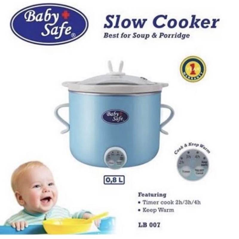 Baby Safe LB007 Slow Cooker Digital Alat Masak MPASI Makanan Bayi