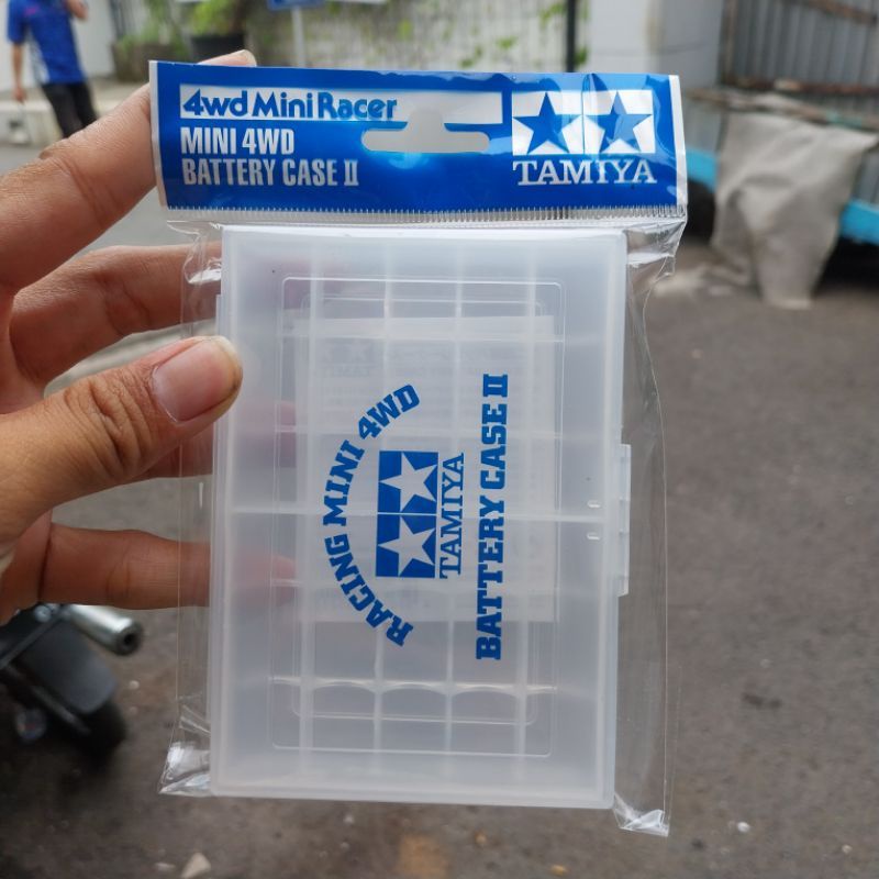 TAMIYA 15521 mini 4wd kotak parts dan baterai